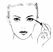 2. Schritt Anwendung Wasserfester Magnet-Eyeliner mit Qualitätspinsel
